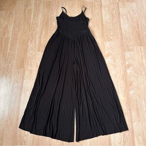 American Eagle Soft & Sexy Rib Black Jumpsuit Romper